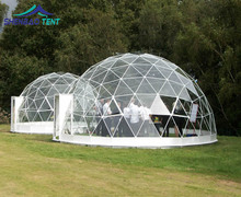 全透明PVC戶外演出活動球形帳篷 帶玻璃門廣告展覽半球形篷房