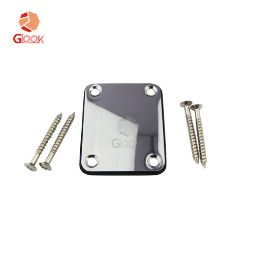 Electric guitar reinforcement plate, electric bass neck connection plate, reinforcement plate, back pad with screws, musical instrument accessories wholesale