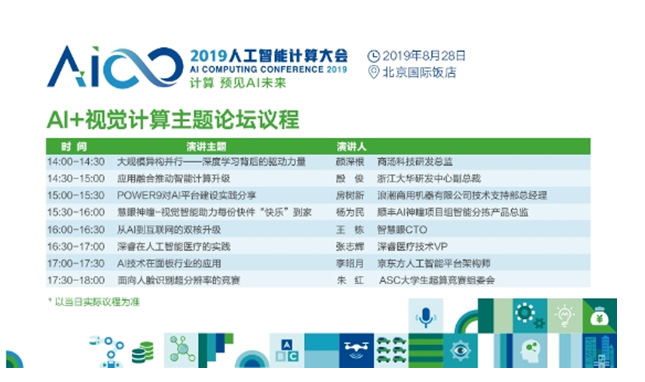 想知道AI+视觉计算趋势?商汤.大华.顺丰等专家AICC2019现场分享37 / 作者:声田一音 / 帖子ID:107194,193108 想知道AI+视觉计算趋势?商汤.大华.顺丰等专家AICC2019现场分享37 / 作者:声田一音 / 帖子ID:107194,193108