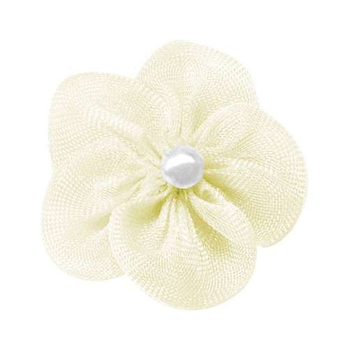 Yao Ming cinta flor decoración 2,8 cm arco hilo de nieve de cinco pétalos de flores Ropa Accesorios falda ropa hecha a mano flor arco