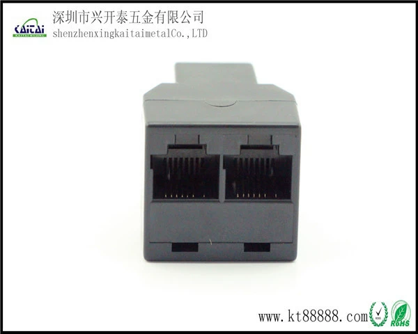 Производитель direct продаж RJ45 адаптер 8P разъем, ответвитель, двухпроводной сетевой адаптер