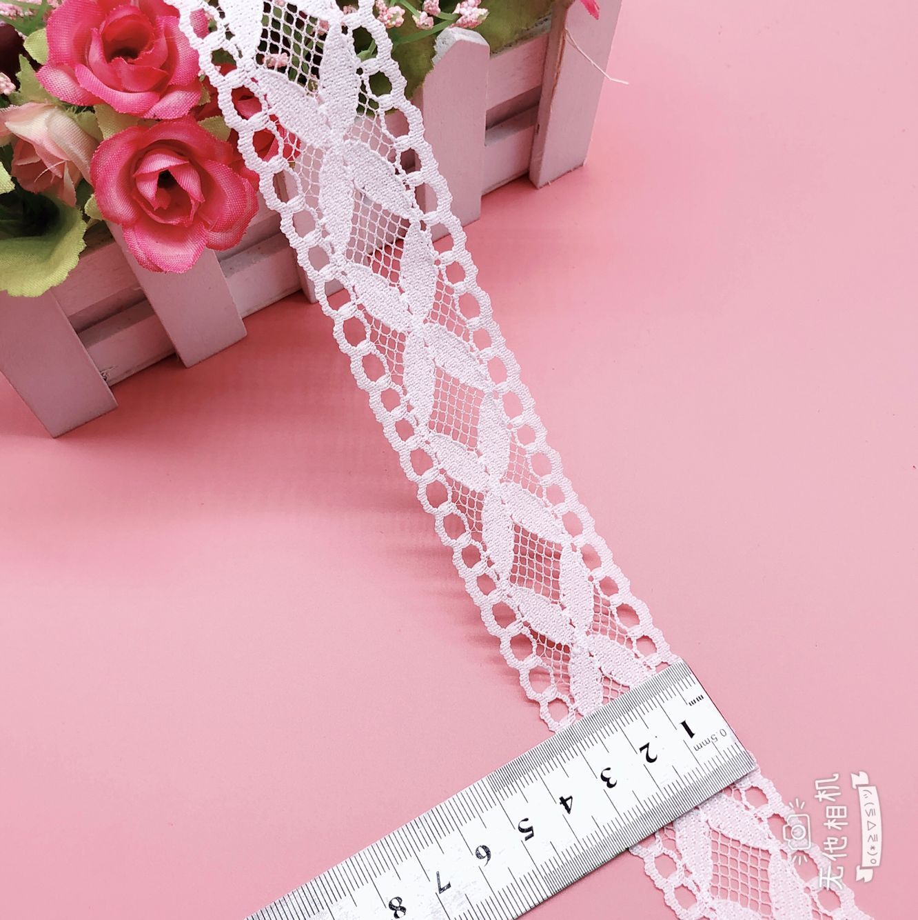 蕾丝花边网纱裙花边DIY娃娃裙边401#宽度3.2公分帽子手帕等辅料