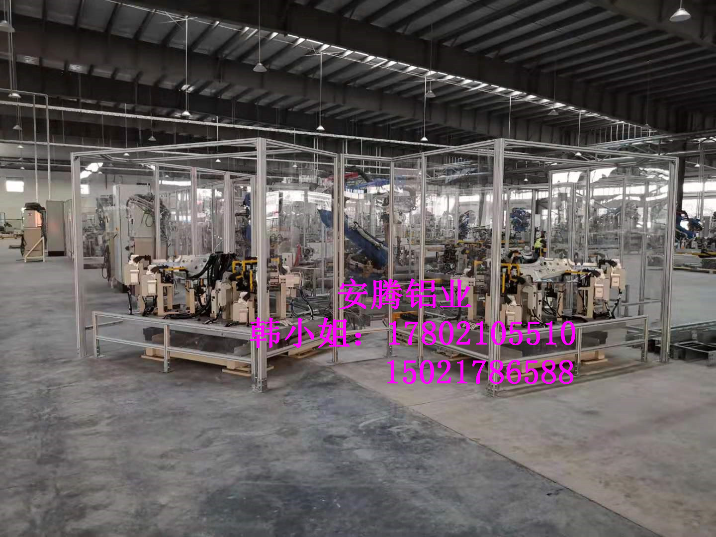 车间隔离机器人围栏 透明亚克力围栏厂家