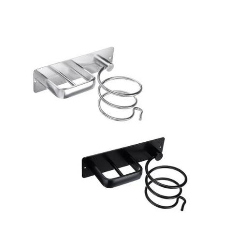 Factory direct sales space aluminum new style punch-free hair dryer rack storage rack hair dryer storage rack hair dryer bracket