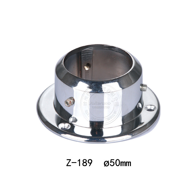 厂家直销管座 50mm管连接件 圆管配件 加厚法兰座 紧固件连接件