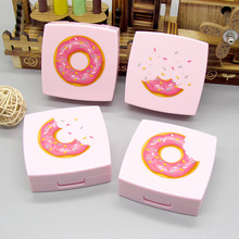 Dễ thương kính áp tròng trường hợp màu hồng donut nhỏ gọn xách tay đẹp trường hợp kính đồng hành hộp bán buôn Phụ kiện kính