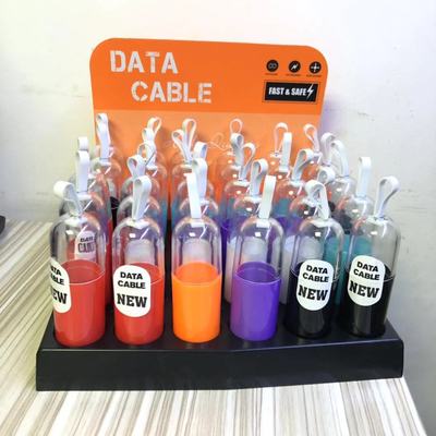 capsule data line transparent Crystal Box packing Lanyard Tray base Phone line capsule Box