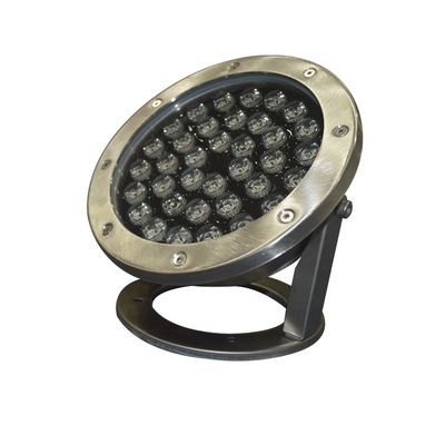 圆形led水底灯30W36W 单色RGB户外防水喷泉灯DMX512水池灯水下灯