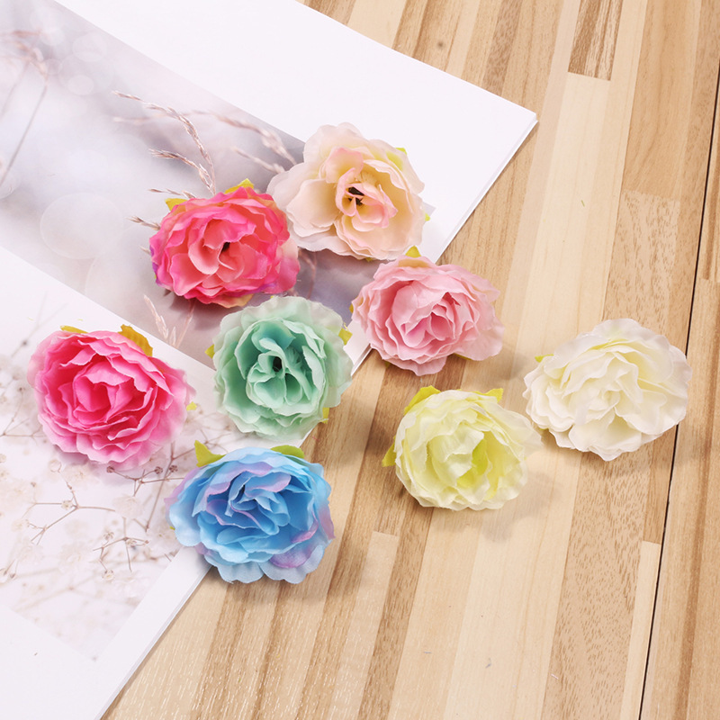 New simulation small hibiscus flower wreath hair clip accessories silk flower wedding corsage decoration accessories material wholesale