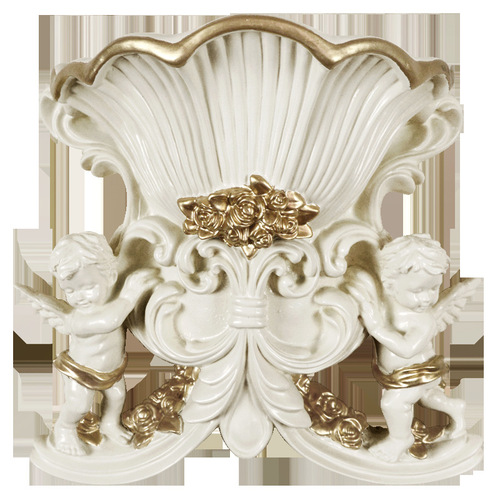 Manufacturer cross-border wholesale European decoration creative angel wall hanging flower pot wall vase three-dimensional wall decoration crafts