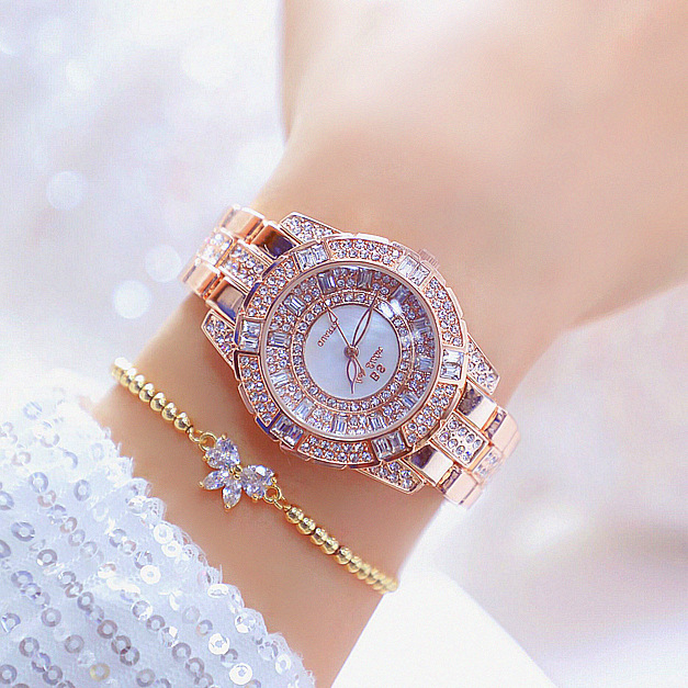 full diamond women's watch