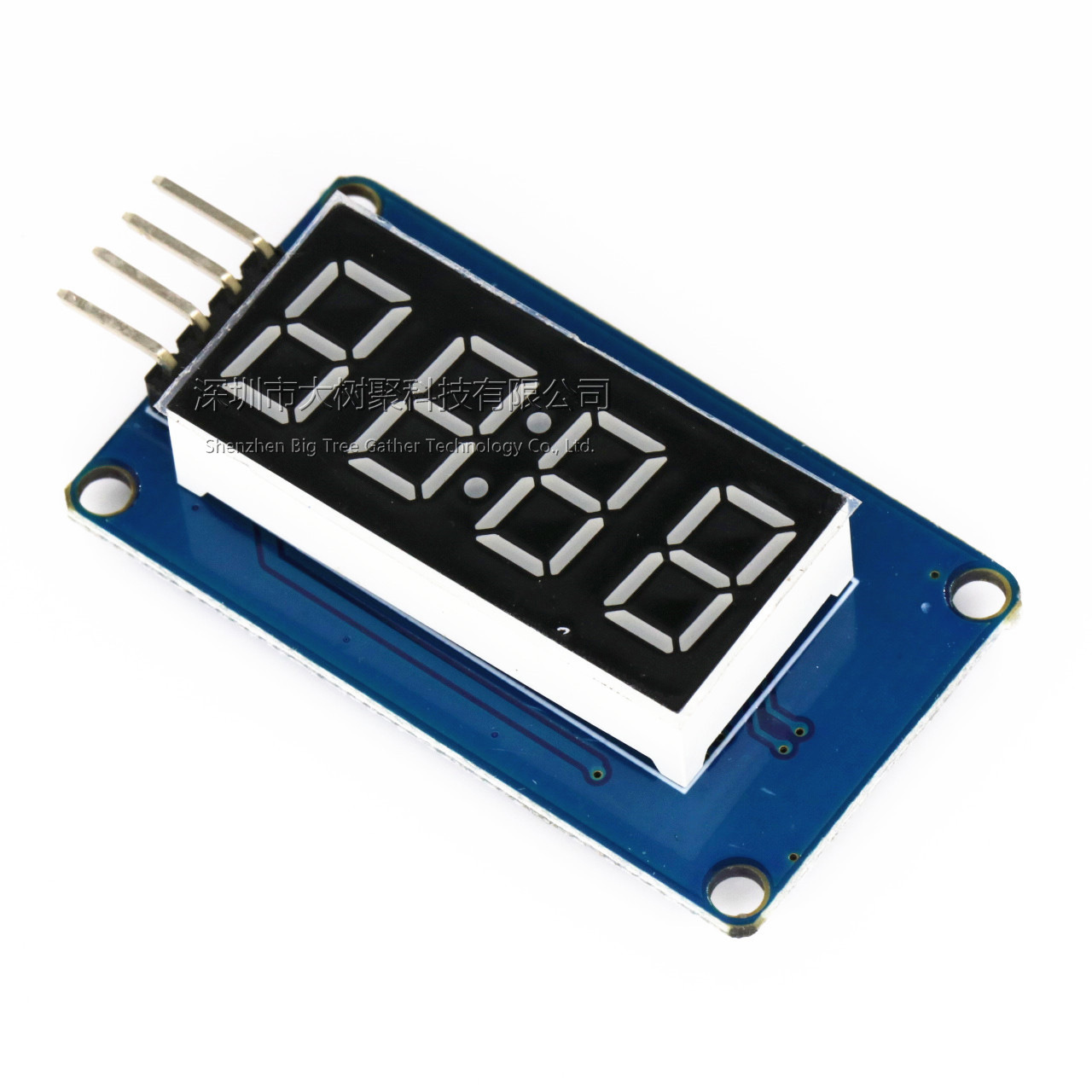 4位数码管显示模块 LED亮度可调 带时钟点SUNLEPHANT LED Display-阿里巴巴