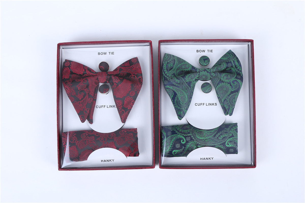 领结 男士 领结礼盒套装 袖扣 方巾