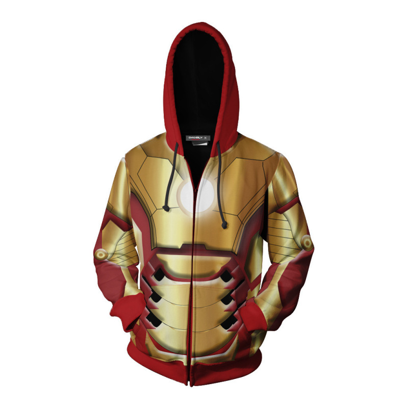 Avengers 43D Sweatshirt Iron Man Warcoat Iron Man Tony Stark cosplay Anime Coat