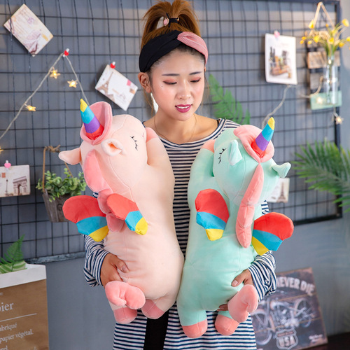 ins unicorn pillow blanket dual-use creative pillow new software cute pony air conditioner quilt nap blanket