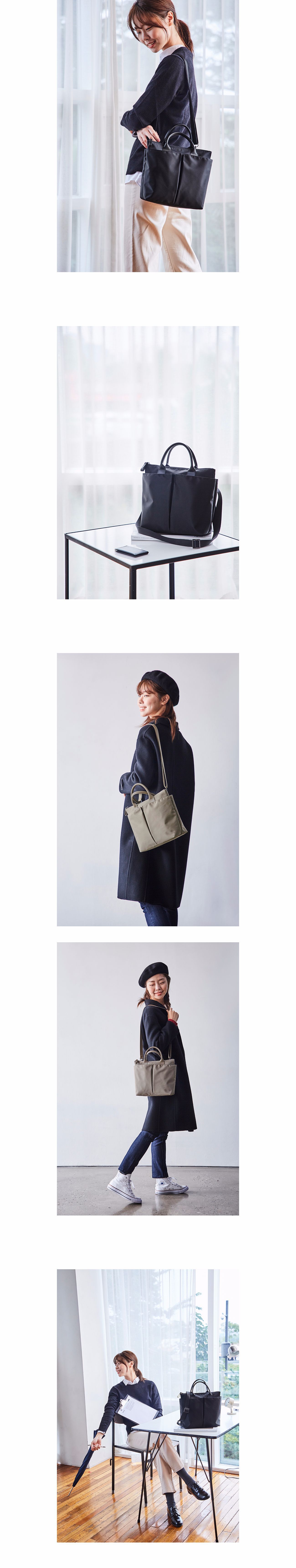 Frau Nylon Einfarbig Vintage-stil Quadrat Reißverschluss Handtasche display picture 1