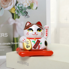 Creative New Lucky Cat Car Ornaments Wholesale Cartoon Animal Dolls Car Solar Ornaments Gifts