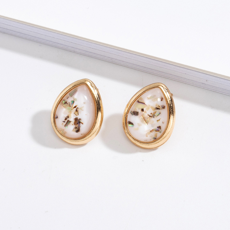 Boucles D&#39;oreilles En Métal Coquillage Rétro display picture 5