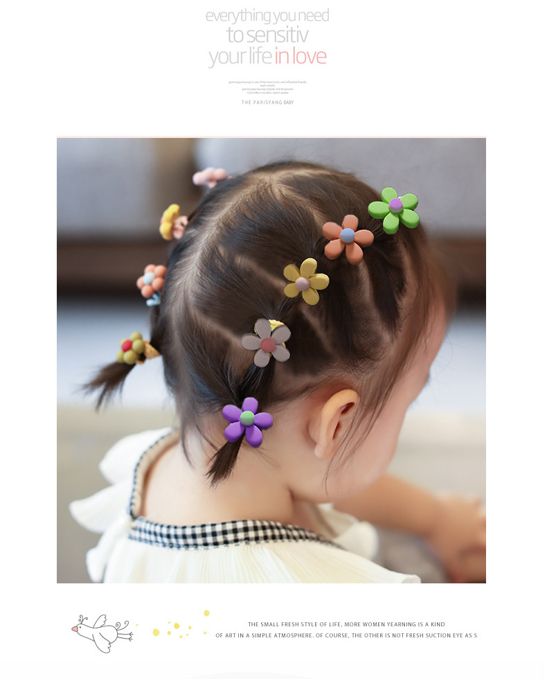 Cute Crown Flower Arylic Sequins Hair Tie 1 Set