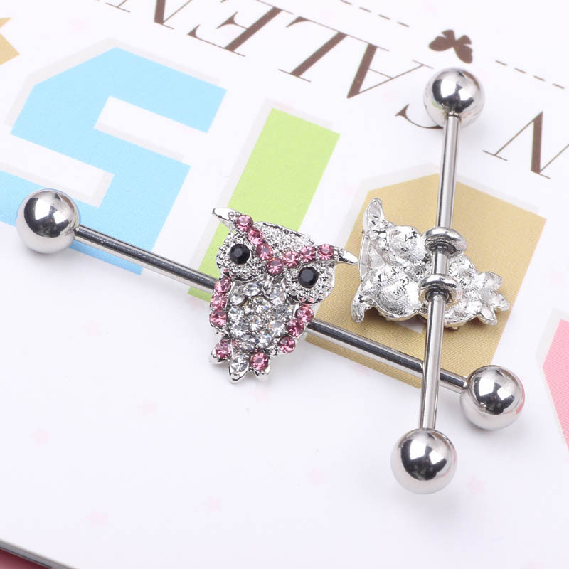 Pointed titanium steel lip stud product view