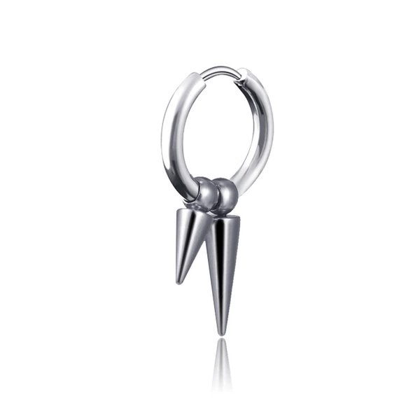 Ear buckle double -pointed steel color