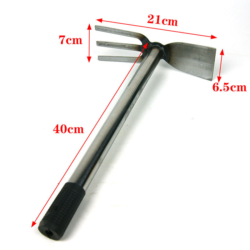 Garden gardening two -use rake agricultural hoe planting flowers and…