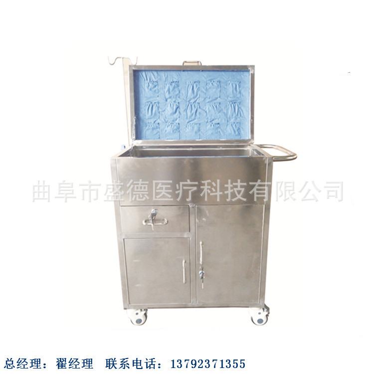 source Manufactor The month medical Baby bed brake Stainless steel Trolley MD-717 Stainless steel Rescue vehicles
