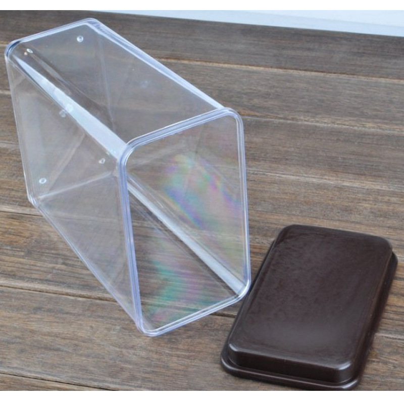 Plástico rectangular sellado tarro fruta en polvo tarro comida sellada caja de almacenamiento tarro más nítido tarro de almacenamiento de gran tamaño pequeño al por mayor