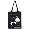 Capacious cartoon shopping bag one shoulder, fashionable cloth bag