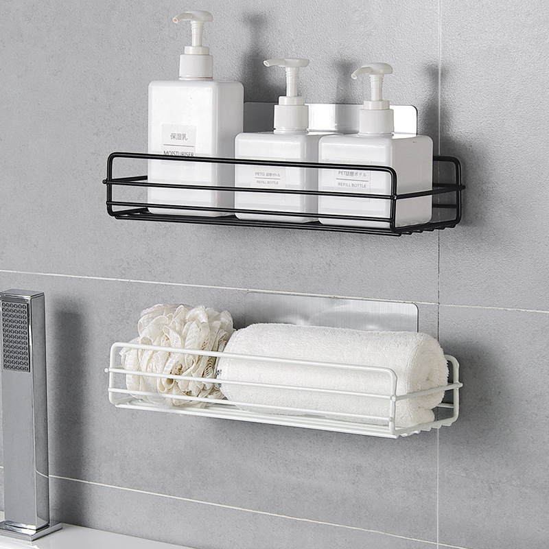 Wrought iron bathroom rack wall-mounted...