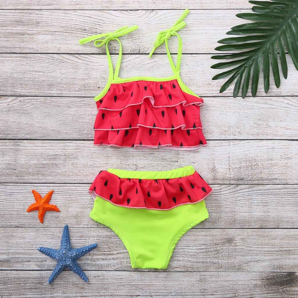 Wholesale Best Quality BRAND Newest Kids Swimwear Baby Girl Belted