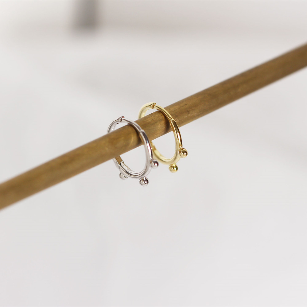 Geometric Simple Style 925 Sterling Silver No Inlaid Plating Earrings display picture 3