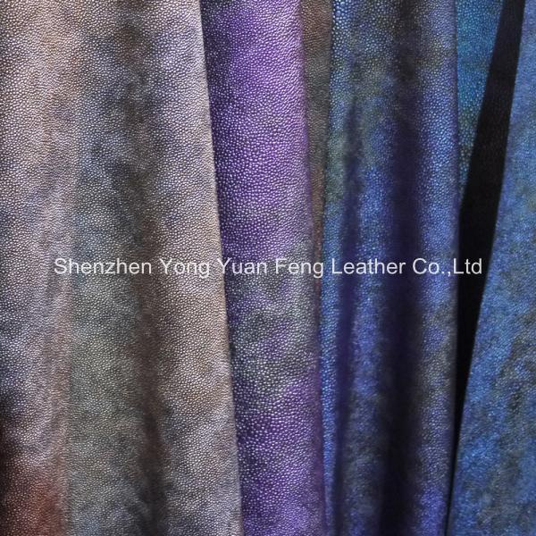 广东深圳皮革厂生产人造革零DMFA再生全水性环保PU批发质感