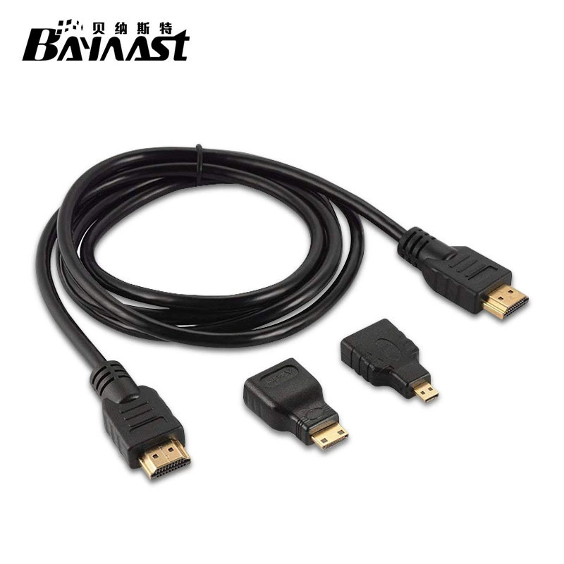 3 в одной линии ХДМИ 1,5 м 1,4 линия ХДМИ ХД версии ХДМИ к микро-мини линии ХДМИ