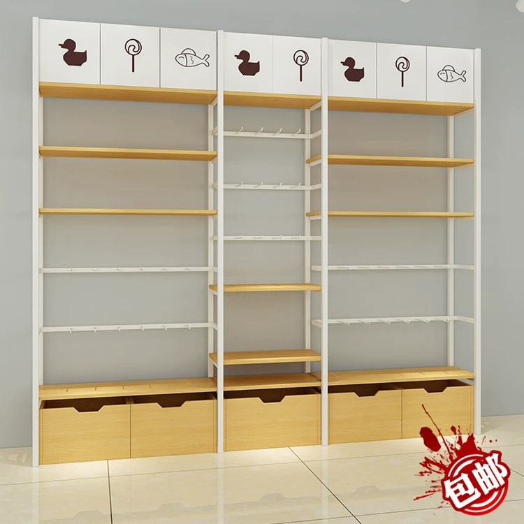 Название создания качественной полки для товаров ювелирный магазин подвесные носки Нижнее белье деревянная витрина супермаркет круглосуточный магазин односторонняя полка