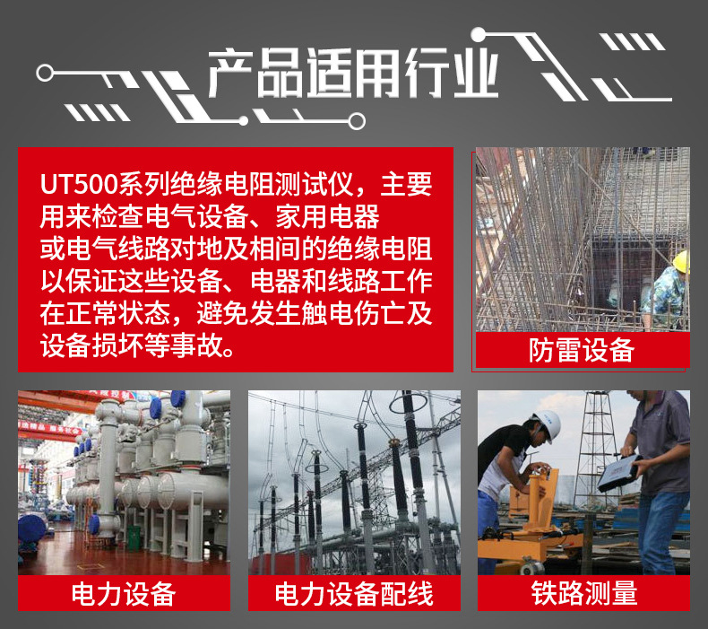 【厂家授权】UNI-T优利德UT502A数字兆欧表UT501A绝缘电阻测试仪