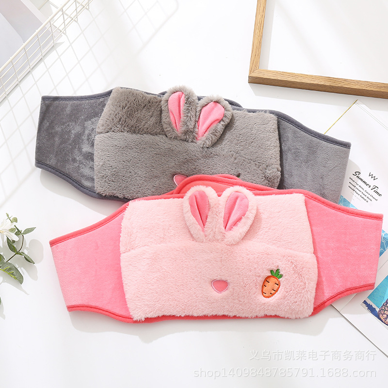 Venta al por mayor nuevo conejo traje de terciopelo piel de conejo de carga cinturón caliente multiusos cintura cinturón Palacio cinturón rodilla pad