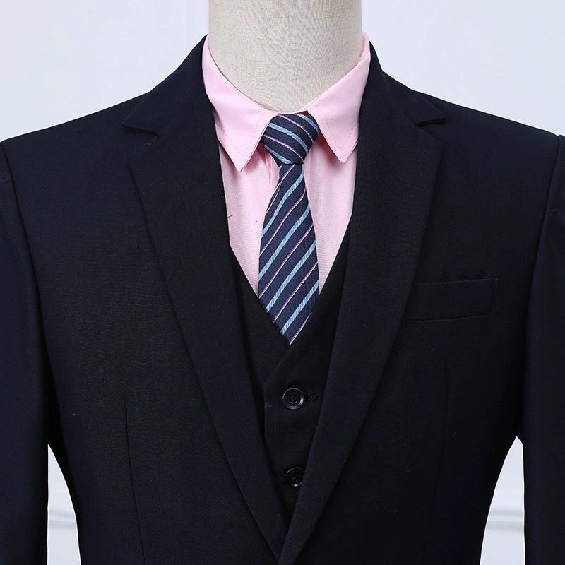 Комплект для отеля, классический костюм в обтяжку, slim fit, 3 предмета