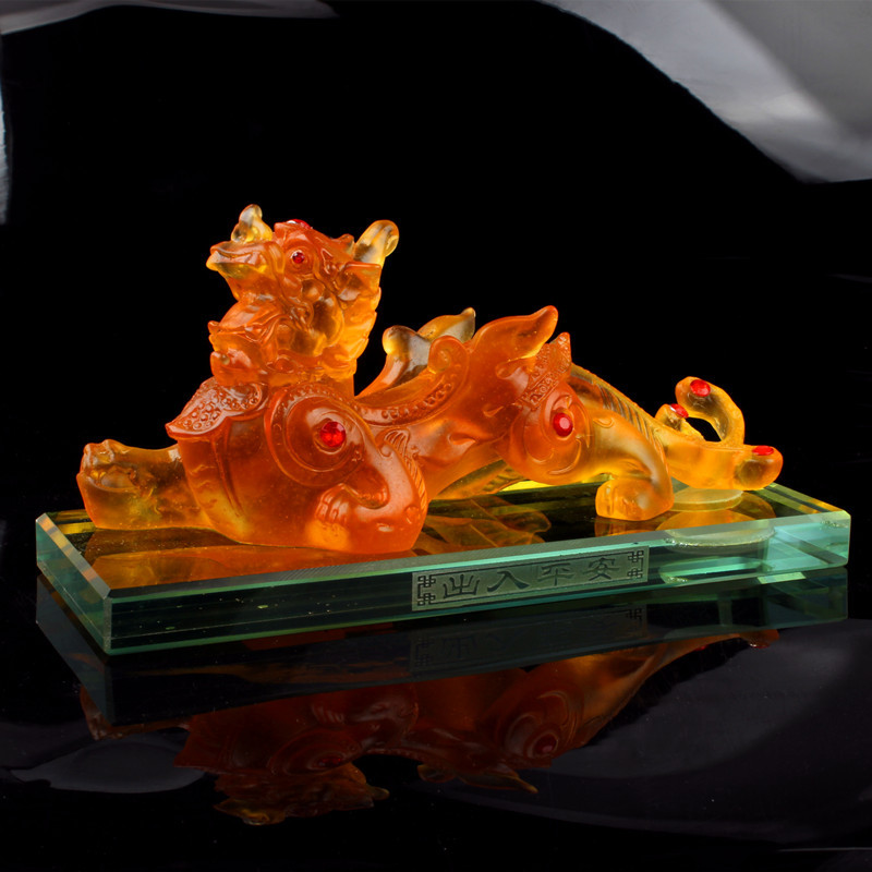 汽车貔貅车载摆件璃麒麟车载香水摆件车内饰品大号貔貅摆件|ms