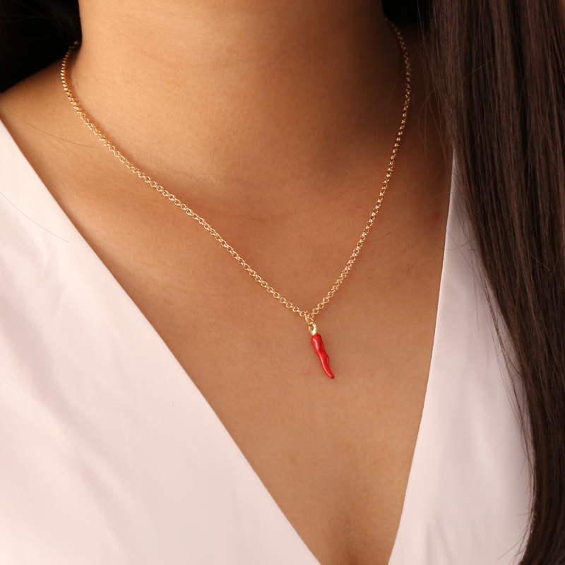 Heart Pattern Fashion Heart 304 Stainless Steel Alloy Stoving Varnish 18K Gold Plated Women'S Necklace
