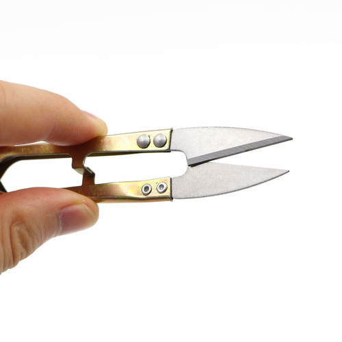 Scissors U-shaped cross-stitch scissors small scissors stainless steel sharp rust-proof scissors home sewing thread cutting scissors