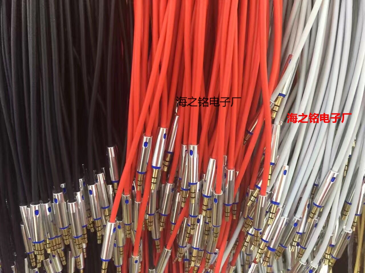 金属彩色3.5音频线 AUX车载音频线 3.5公对公线 3.5对录线 延长线