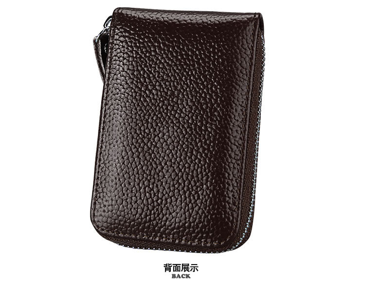 Multi-function Zipper Organ Card Holder Multi-card Card Holder Coin Purse Leather Card display picture 4