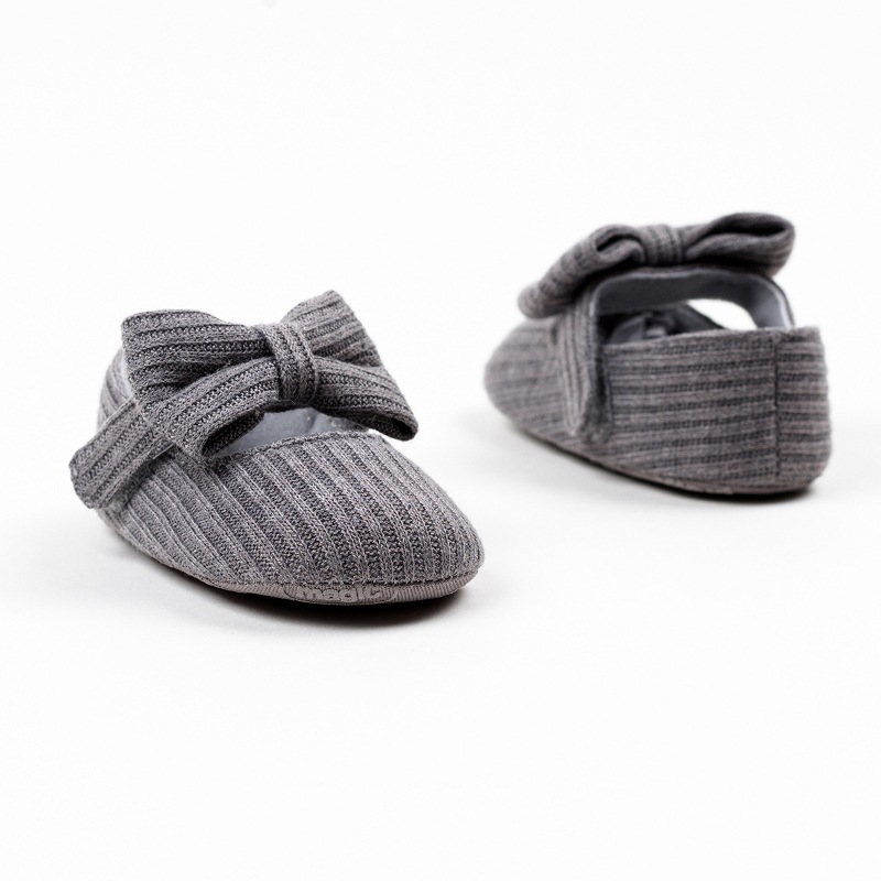 Women's Casual Stripe Solid Color Bowknot Round Toe Toddler Shoes display picture 2