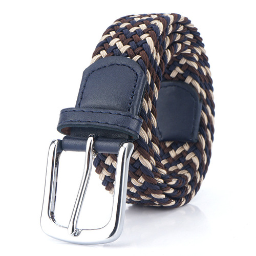 New silk elastic woven elastic belt wholesale factory direct sales men's and women's belt canvas belt