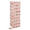 Wooden big tower, constructor, digital toy, board games for adults