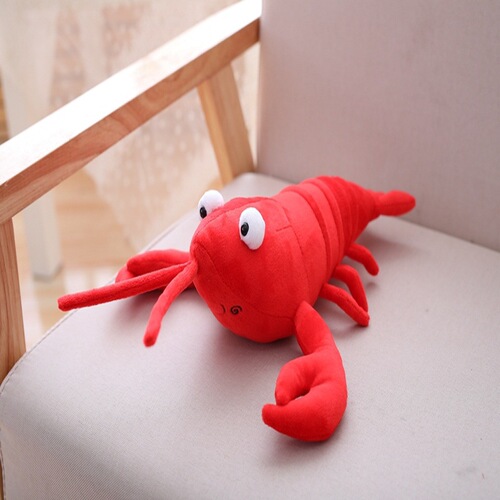 Simulated lobster doll plush toy crayfish plush doll pillow rag doll doll can