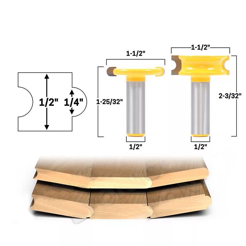 2 piezas de arco T-tipo Tenon cuchillo de piso cuchillo de empalme cuchillo carpintería fresadora máquina de corte máquina de grabado fresadora cortador