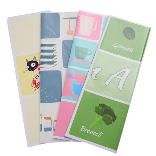 Self-adhesive high temperature resistant oil stain stickers household stove tile wall stickers kitchen waterproof wallpaper greaseproof paper fume stickers