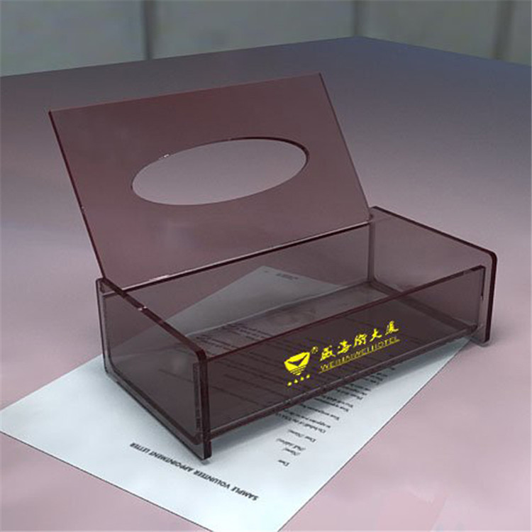 厂家直售高档会所面巾纸盒餐巾纸盒有机玻璃纸巾盒亚克力家居